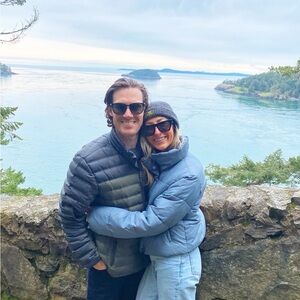 ALO Yoga Light Blue Puffer Jacket